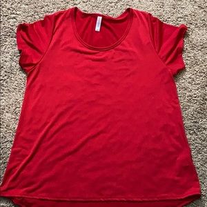 Classic tee, lularoe, red 2x